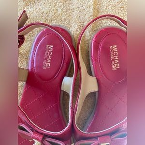 Michael Kors purse and sandals